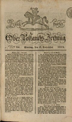 Frankfurter Ober-Post-Amts-Zeitung Montag 13. November 1815