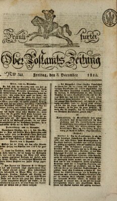 Frankfurter Ober-Post-Amts-Zeitung Freitag 8. Dezember 1815