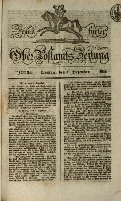 Frankfurter Ober-Post-Amts-Zeitung Montag 11. Dezember 1815