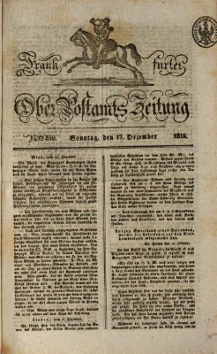 Frankfurter Ober-Post-Amts-Zeitung Sonntag 17. Dezember 1815