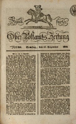 Frankfurter Ober-Post-Amts-Zeitung Samstag 23. Dezember 1815