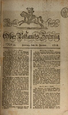 Frankfurter Ober-Post-Amts-Zeitung Freitag 26. Januar 1816