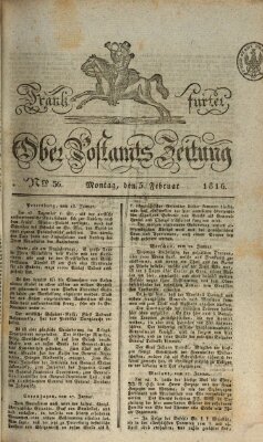 Frankfurter Ober-Post-Amts-Zeitung Montag 5. Februar 1816