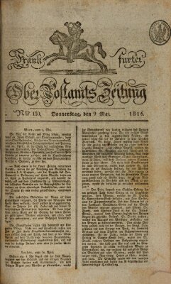 Frankfurter Ober-Post-Amts-Zeitung Donnerstag 9. Mai 1816