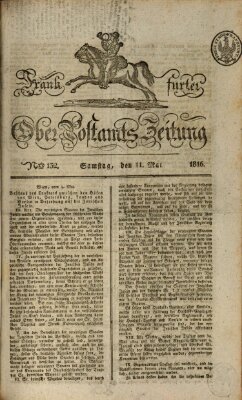 Frankfurter Ober-Post-Amts-Zeitung Samstag 11. Mai 1816