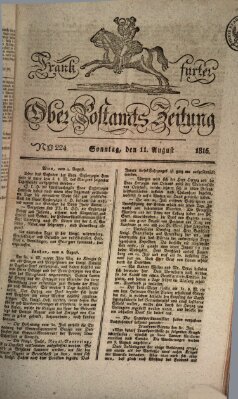 Frankfurter Ober-Post-Amts-Zeitung Sonntag 11. August 1816