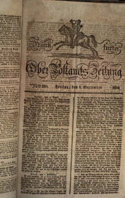 Frankfurter Ober-Post-Amts-Zeitung Freitag 6. September 1816