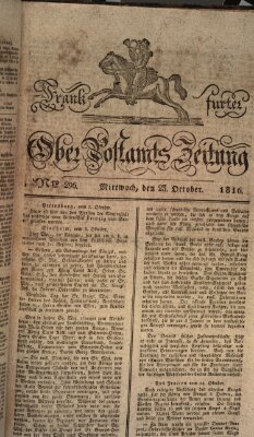 Frankfurter Ober-Post-Amts-Zeitung Mittwoch 23. Oktober 1816