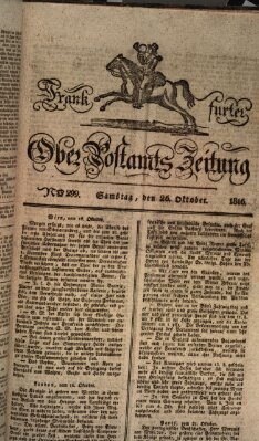 Frankfurter Ober-Post-Amts-Zeitung Samstag 26. Oktober 1816