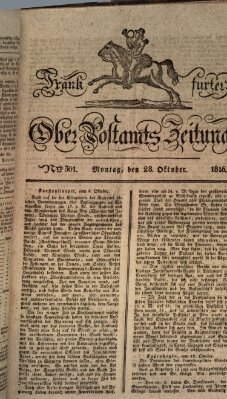 Frankfurter Ober-Post-Amts-Zeitung Montag 28. Oktober 1816