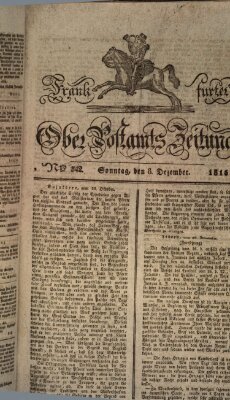 Frankfurter Ober-Post-Amts-Zeitung Sonntag 8. Dezember 1816