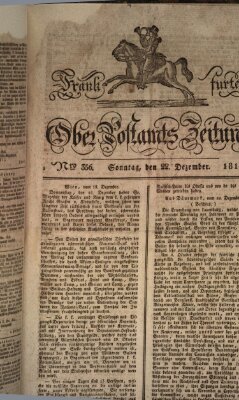 Frankfurter Ober-Post-Amts-Zeitung Sonntag 22. Dezember 1816