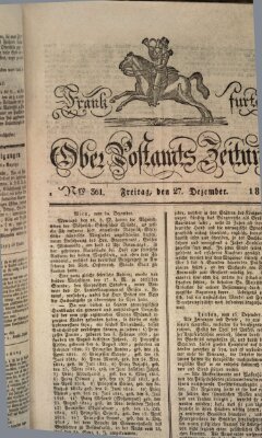 Frankfurter Ober-Post-Amts-Zeitung Freitag 27. Dezember 1816