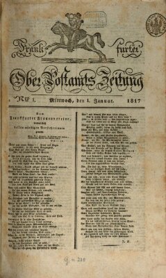 Frankfurter Ober-Post-Amts-Zeitung Mittwoch 1. Januar 1817