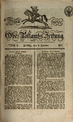 Frankfurter Ober-Post-Amts-Zeitung Freitag 3. Januar 1817