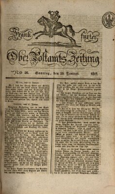 Frankfurter Ober-Post-Amts-Zeitung Sonntag 26. Januar 1817