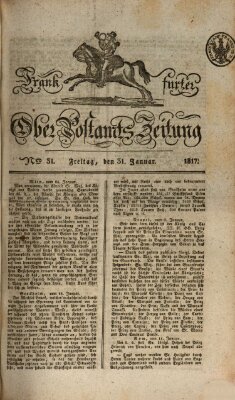 Frankfurter Ober-Post-Amts-Zeitung Freitag 31. Januar 1817