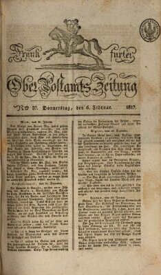 Frankfurter Ober-Post-Amts-Zeitung Donnerstag 6. Februar 1817