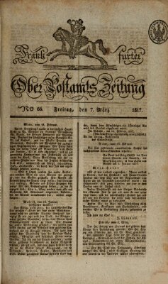 Frankfurter Ober-Post-Amts-Zeitung Freitag 7. März 1817