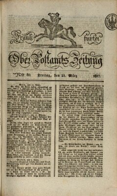 Frankfurter Ober-Post-Amts-Zeitung Freitag 21. März 1817