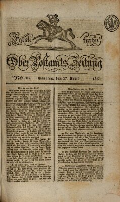 Frankfurter Ober-Post-Amts-Zeitung Sonntag 27. April 1817