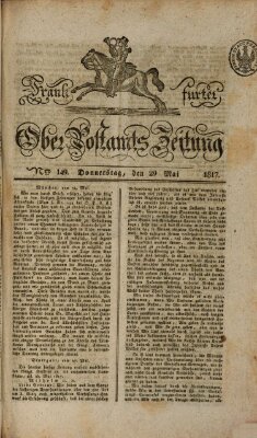 Frankfurter Ober-Post-Amts-Zeitung Donnerstag 29. Mai 1817