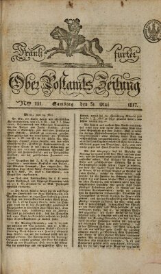 Frankfurter Ober-Post-Amts-Zeitung Samstag 31. Mai 1817