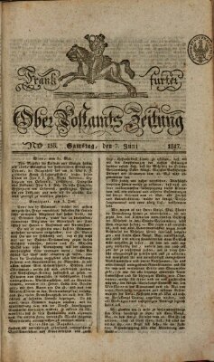 Frankfurter Ober-Post-Amts-Zeitung Samstag 7. Juni 1817