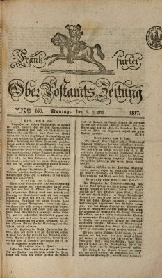 Frankfurter Ober-Post-Amts-Zeitung Montag 9. Juni 1817