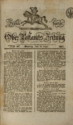 Frankfurter Ober-Post-Amts-Zeitung Montag 16. Juni 1817