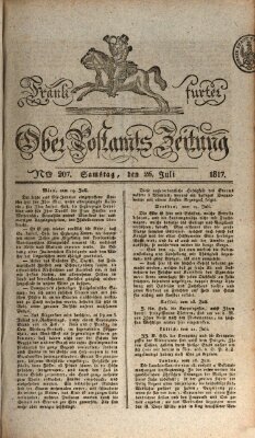 Frankfurter Ober-Post-Amts-Zeitung Samstag 26. Juli 1817