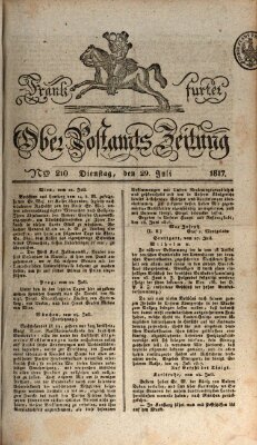 Frankfurter Ober-Post-Amts-Zeitung Dienstag 29. Juli 1817