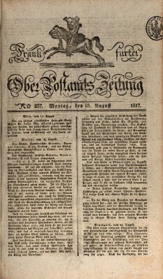 Frankfurter Ober-Post-Amts-Zeitung Montag 25. August 1817