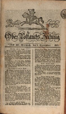 Frankfurter Ober-Post-Amts-Zeitung Mittwoch 3. September 1817