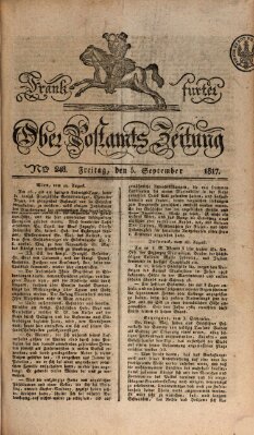 Frankfurter Ober-Post-Amts-Zeitung Freitag 5. September 1817