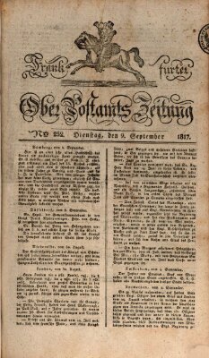 Frankfurter Ober-Post-Amts-Zeitung Dienstag 9. September 1817