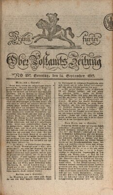 Frankfurter Ober-Post-Amts-Zeitung Sonntag 14. September 1817