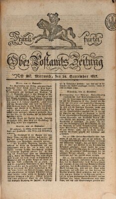 Frankfurter Ober-Post-Amts-Zeitung Mittwoch 24. September 1817