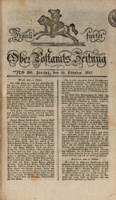 Frankfurter Ober-Post-Amts-Zeitung Freitag 24. Oktober 1817