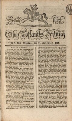 Frankfurter Ober-Post-Amts-Zeitung Montag 17. November 1817