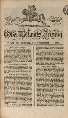 Frankfurter Ober-Post-Amts-Zeitung Dienstag 2. Dezember 1817