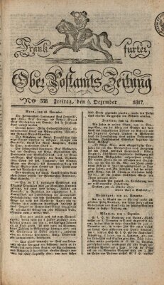 Frankfurter Ober-Post-Amts-Zeitung Freitag 5. Dezember 1817