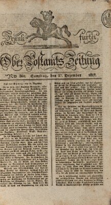 Frankfurter Ober-Post-Amts-Zeitung Samstag 27. Dezember 1817