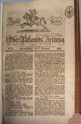 Frankfurter Ober-Post-Amts-Zeitung Donnerstag 8. Januar 1818