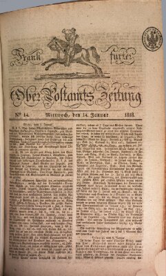 Frankfurter Ober-Post-Amts-Zeitung Mittwoch 14. Januar 1818