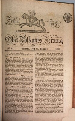 Frankfurter Ober-Post-Amts-Zeitung Freitag 16. Januar 1818