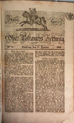 Frankfurter Ober-Post-Amts-Zeitung Samstag 31. Januar 1818