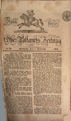 Frankfurter Ober-Post-Amts-Zeitung Sonntag 8. Februar 1818