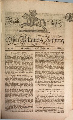 Frankfurter Ober-Post-Amts-Zeitung Sonntag 15. Februar 1818