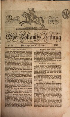 Frankfurter Ober-Post-Amts-Zeitung Montag 23. Februar 1818